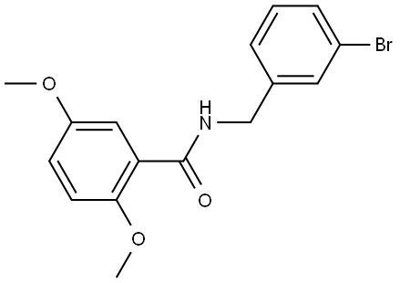 N-[(3-Bromophenyl)methyl]-2,5-dimethoxybenzamide Structure