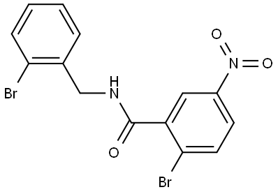 2-bromo-N-(2-bromobenzyl)-5-nitrobenzamide Structure