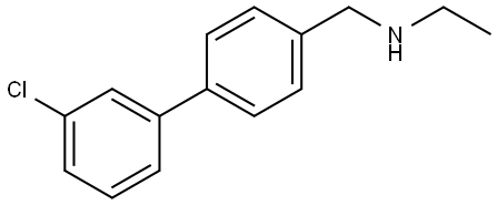 3'-Chloro-N-ethyl[1,1'-biphenyl]-4-methanamine Structure