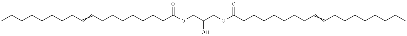 9-Octadecenoic acid (9Z)-, 2-hydroxy-1,3-propanediyl ester, labeled with carbon-14 Structure