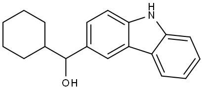 α-Cyclohexyl-9H-carbazole-3-methanol Structure