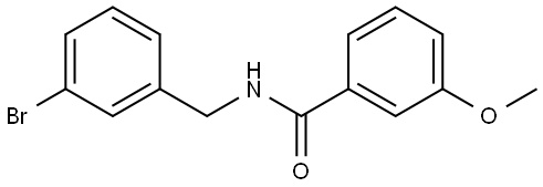 N-[(3-Bromophenyl)methyl]-3-methoxybenzamide Structure