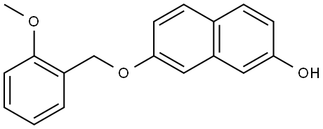 7-[(2-Methoxyphenyl)methoxy]-2-naphthalenol Structure