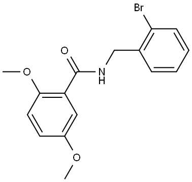 N-[(2-Bromophenyl)methyl]-2,5-dimethoxybenzamide Structure