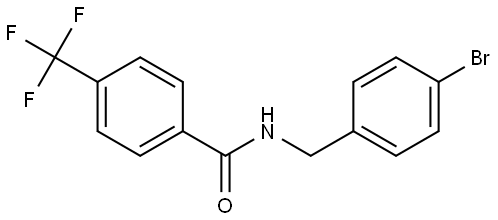 N-[(4-Bromophenyl)methyl]-4-(trifluoromethyl)benzamide Structure