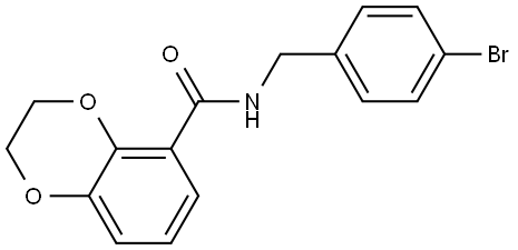 N-[(4-Bromophenyl)methyl]-2,3-dihydro-1,4-benzodioxin-5-carboxamide Structure