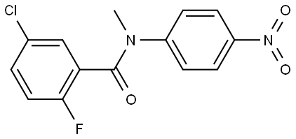 5-chloro-2-fluoro-N-methyl-N-(4-nitrophenyl)benzamide Structure