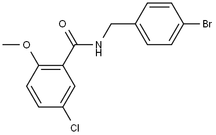 N-[(4-Bromophenyl)methyl]-5-chloro-2-methoxybenzamide Structure