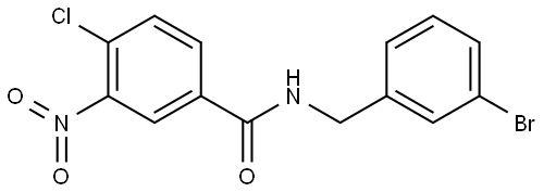 N-(3-bromobenzyl)-4-chloro-3-nitrobenzamide Structure