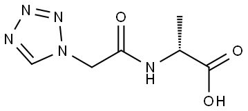 (2R)-2-[2-(1H-1,2,3,4-tetrazol-1-yl)acetamido]propanoic acid Structure