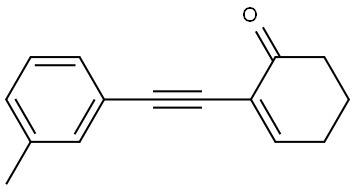 2-(m-Tolylethynyl)cyclohex-2-en-1-one Structure