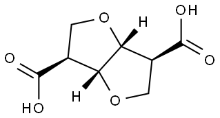 (3S,3aR,6S,6aR)-Hexahydrofuro[3,2-b]furan-3,6-dicarboxylic acid Structure