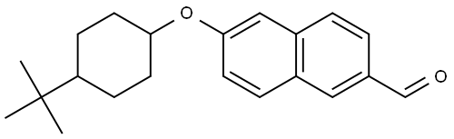 6-[[4-(1,1-Dimethylethyl)cyclohexyl]oxy]-2-naphthalenecarboxaldehyde Structure