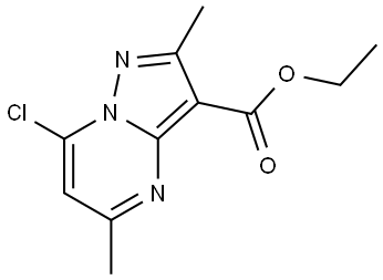 ethyl 7-chloro-2,5-dimethylpyrazolo[1,5-a]pyrimidine-3-carboxylate Structure