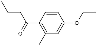 1-(4-Ethoxy-2-methylphenyl)-1-butanone Structure