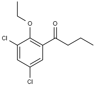 1-(3,5-Dichloro-2-ethoxyphenyl)-1-butanone Structure