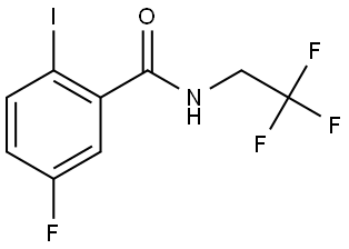 5-Fluoro-2-iodo-N-(2,2,2-trifluoroethyl)benzamide Structure