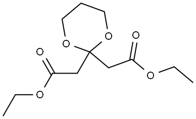 1,3-Dioxane-2,2-diacetic acid, 2,2-diethyl ester Structure