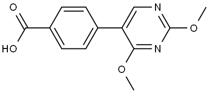 4-(2,4-Dimethoxy-5-pyrimidinyl)benzoic acid Structure