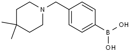 B-[4-[(4,4-Dimethyl-1-piperidinyl)methyl]phenyl]boronic acid Structure