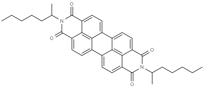 2,9-di(heptan-2-yl)anthra[2,1,9-def:6,5,10-d'e'f']diisoquinoline-1,3,8,10(2H,9H)-tetraone Structure