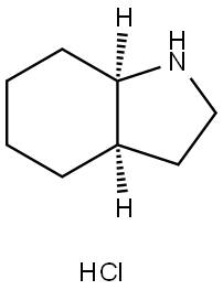 1H-Indole, octahydro-, hydrochloride, (3aR-cis)- Structure