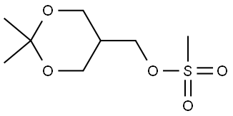 1,3-Dioxane-5-methanol, 2,2-dimethyl-, 5-methanesulfonate Structure