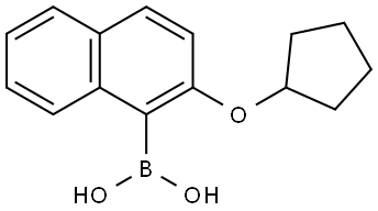 B-[2-(Cyclopentyloxy)-1-naphthalenyl]boronic acid Structure