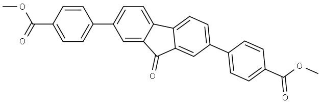 dimethyl 4,4'-(9-oxo-9H-fluorene-2,7-diyl)dibenzoate Structure