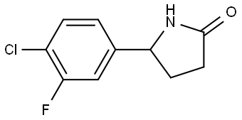 5-(4-chloro-3-fluorophenyl)pyrrolidin-2-one Structure