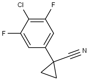 1-(4-Chloro-3,5-difluorophenyl)cyclopropanecarbonitrile Structure