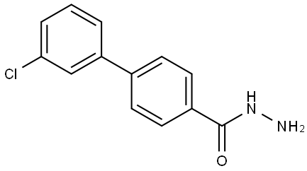 3'-Chloro[1,1'-biphenyl]-4-carboxylic acid hydrazide Structure