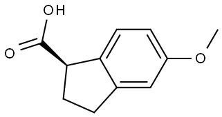 (R)-2,3-Dihydro-5-methoxy-1H-indene-1-carboxylic acid Structure