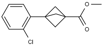 methyl 3-(2-chlorophenyl)bicyclo[1.1.1]pentane-1-carboxylate Structure