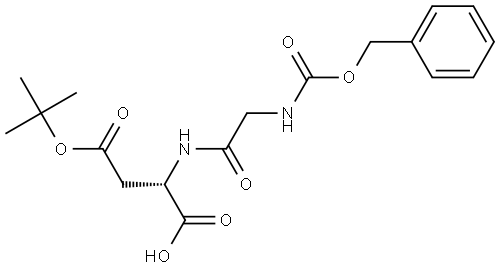 L-Aspartic acid, N-[(phenylmethoxy)carbonyl]glycyl-, 24-(1,1-dimethylethyl) ester (9CI) Structure