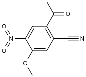 2-Acetyl-5-methoxy-4-nitro-benzonitrile Structure