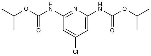 2,6-Pyridinedicarbamic acid, 4-chloro-, diiso-Pr ester Structure