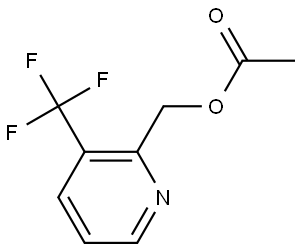 2-Pyridinemethanol, 3-(trifluoromethyl)-, 2-acetate 구조식 이미지