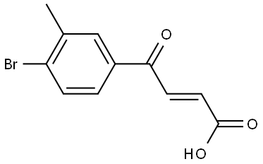 (2E)-4-(4-Bromo-3-methylphenyl)-4-oxo-2-butenoic acid Structure