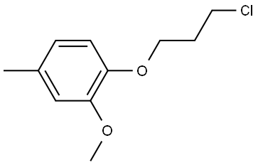 Benzene, 1-(3-chloropropoxy)-2-methoxy-4-methyl- Structure