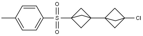 1,1′-Bibicyclo[1.1.1]pentane, 3-chloro-3′-[(4-methylphenyl)sulfonyl]- Structure