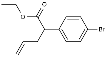 ethyl 2-(4-bromophenyl)pent-4-enoate Structure