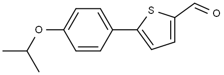 5-[4-(1-Methylethoxy)phenyl]-2-thiophenecarboxaldehyde Structure