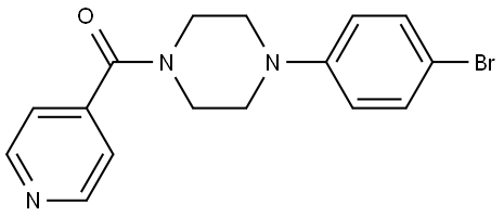 4-(4-Bromophenyl)-1-piperazinyl]-4-pyridinylmethanone Structure