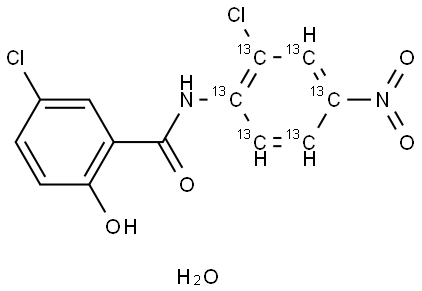 Niclosamide-13C6 Structure