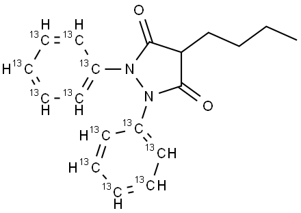 Phenylbutazone-13C12 구조식 이미지