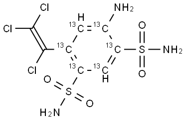 Clorsulon-13C6 Structure