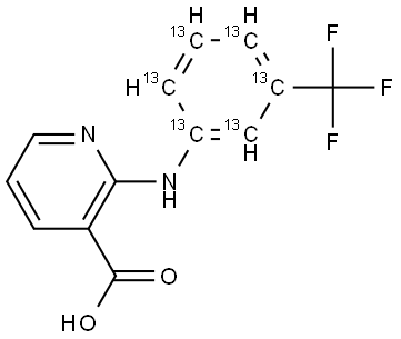 NifluMic acid-13C6 Structure