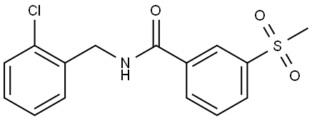 N-[(2-Chlorophenyl)methyl]-3-(methylsulfonyl)benzamide Structure