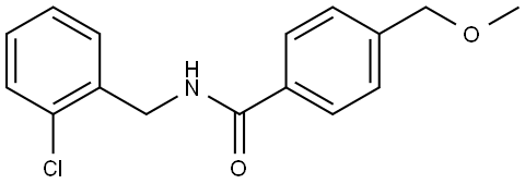 N-[(2-Chlorophenyl)methyl]-4-(methoxymethyl)benzamide Structure